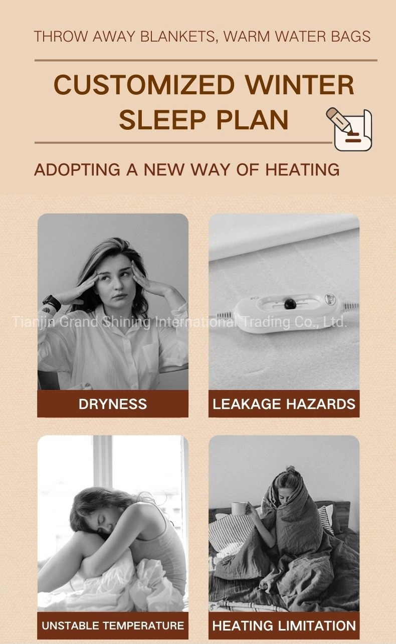 Automatic Thermostatic Electric Blankets Machine Smart Thickened Soft Intelligent Plumbing Water and Electricity Separation Safety Heating Blanket