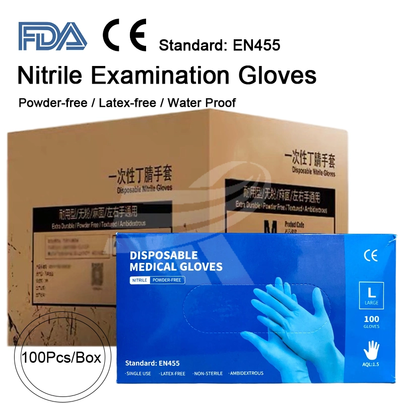 FDA 510K En455 ASTM Protective Surgical/Medical/Exam Safety Work Gloves Wholesale Food Grade Non-Medical Disposable Vinyl/Latex/Nitrile Examination Gloves