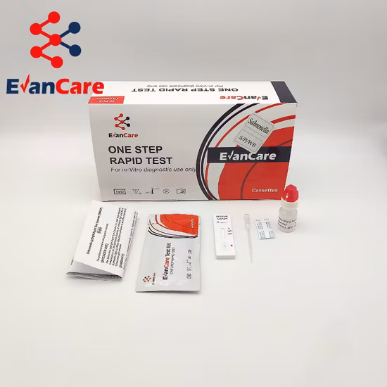 Tarjeta de prueba rápida de fiebre tifoidea Tarjeta de prueba rápida de fiebre tifoidea